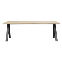 RO Carradale Extending Dining Table V 220x100 Whitewash/Black